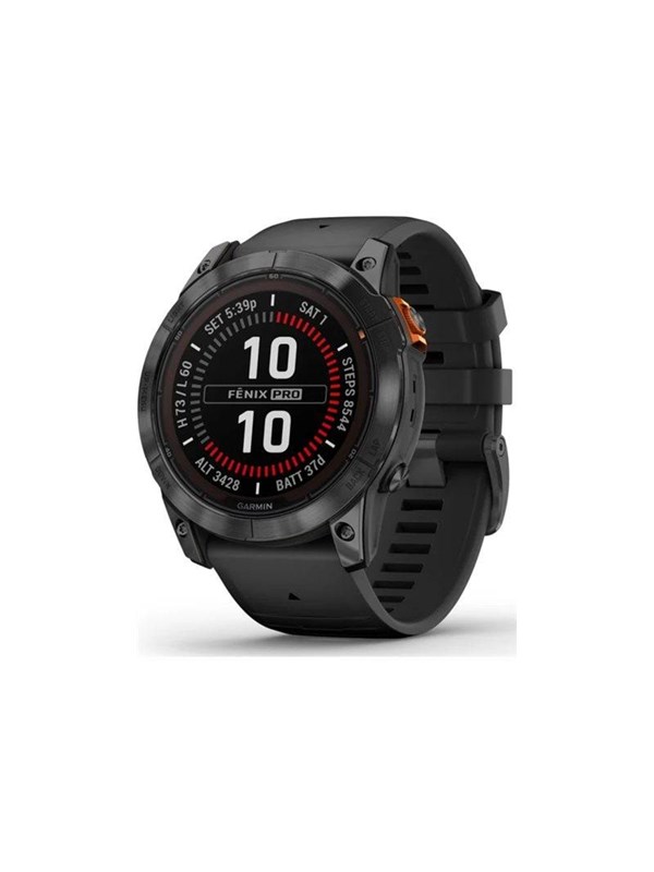 Garmin fÄnix® 7X Pro - Solar Edition - Skifergrå med svart reim - 32 GB